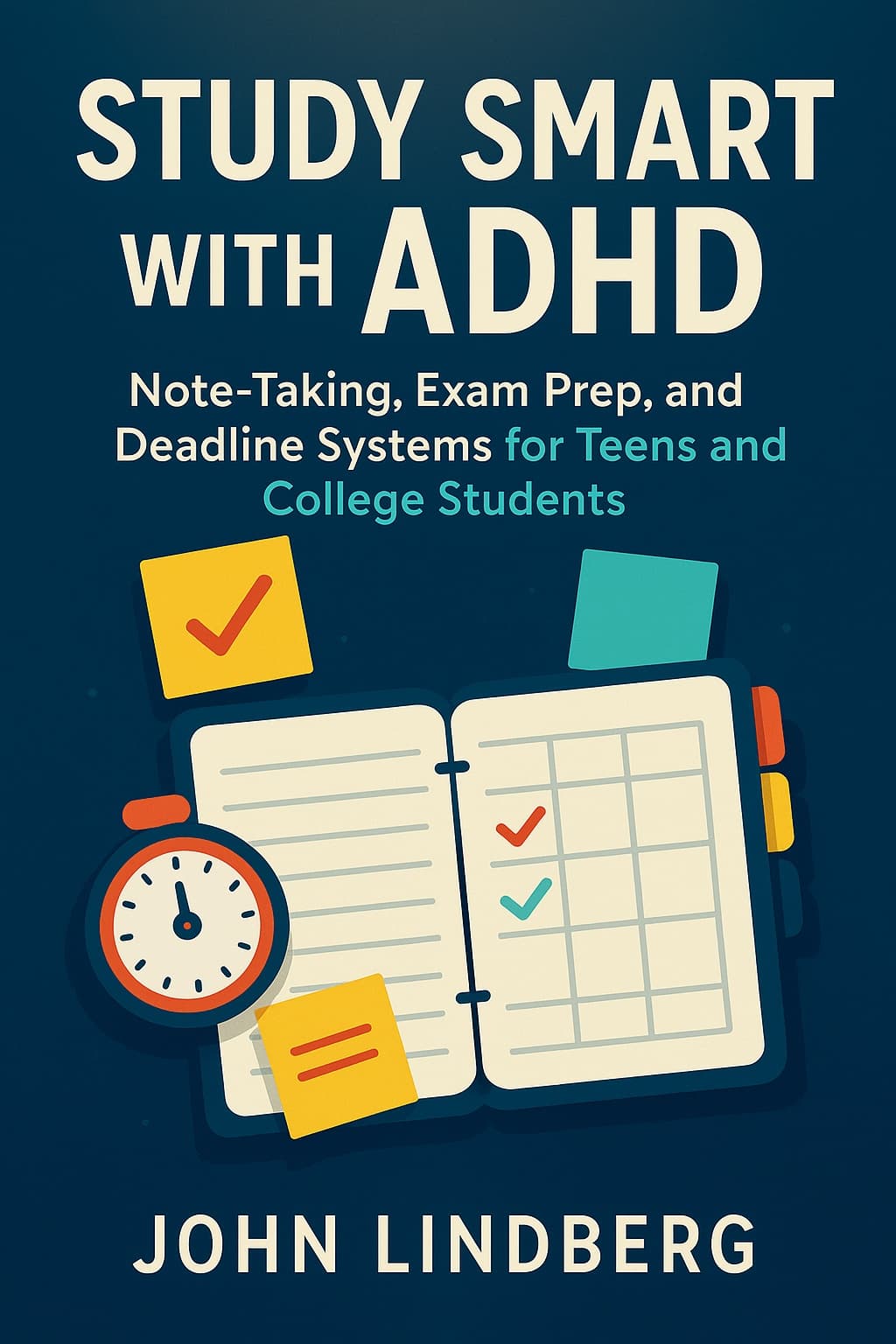 Cover of Study Smart with ADHD by John Lindberg